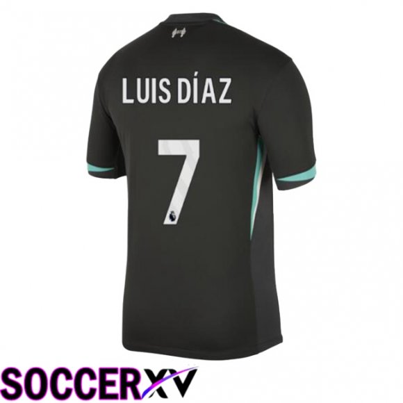 FC Liverpool (LUIS DÍAZ 7) Away Soccer Jersey Black 2024/2025