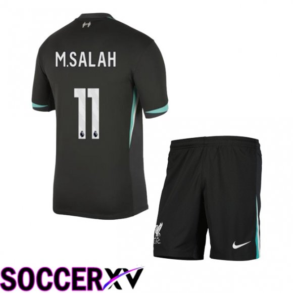 FC Liverpool (M.SALAH 11) Kids Away Soccer Jersey Black 2024/2025