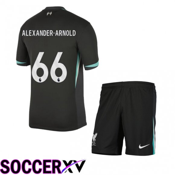 FC Liverpool (ALEXANDER-ARNOLD 66) Kids Away Soccer Jersey Black 2024/2025