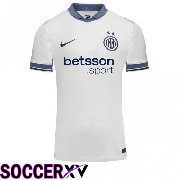 Inter Milan Away Soccer Jersey White 2024/2025