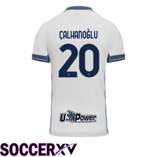 Inter Milan (ÇALHANOĞLU 20) Away Soccer Jersey White 2024/2025