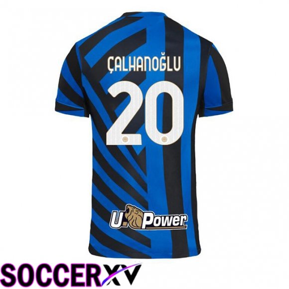 Inter Milan (ÇALHANOĞLU 20) Home Soccer Jersey Blue 2024/2025