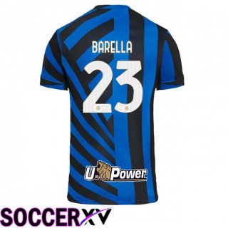 Inter Milan (BARELLA 23) Home Soccer Jersey Blue 2024/2025