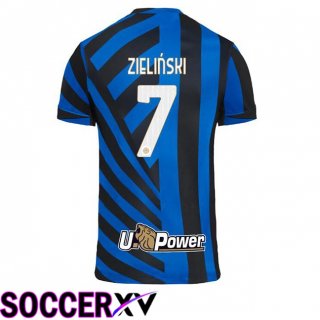 Inter Milan (ZIELIŃSKI 7) Home Soccer Jersey Blue 2024/2025