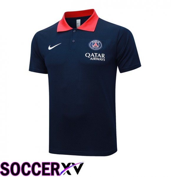Paris PSG Soccer Polo Blue Royal 2025/2026