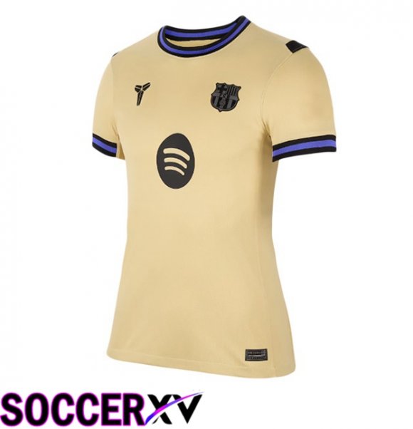 FC Barcelona Women Away Soccer Jersey Yellow 2025/2026