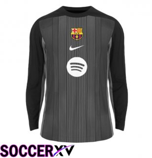 FC Barcelona Goalkeeper Soccer Jersey Long sleeve Black 2025/2026