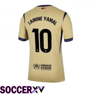 FC Barcelona (LAMINE YAMAL 10) Away Soccer Jersey Yellow 2025/2026