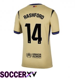 FC Barcelona (RASHFORD 14) Away Soccer Jersey Yellow 2025/2026