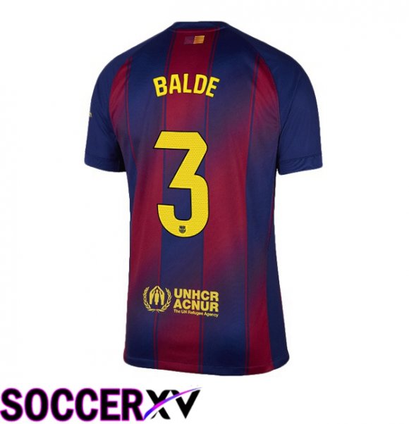 FC Barcelona (BALDE 3) Home Soccer Jersey Blue Red 2025/2026