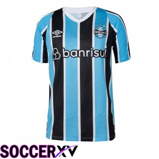 Gremio Home Soccer Jersey Black Blue 2024/2025