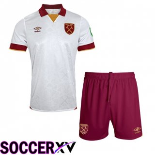 West Ham United Kids Third Soccer Jersey White 2024/2025