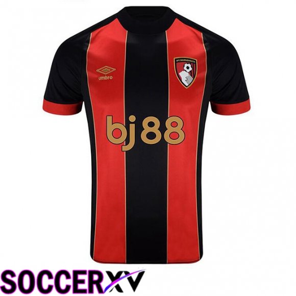 AFC Bournemouth Home Soccer Jersey Black Red 2024/2025