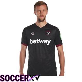 West Ham United Away Soccer Jersey Black 2024/2025