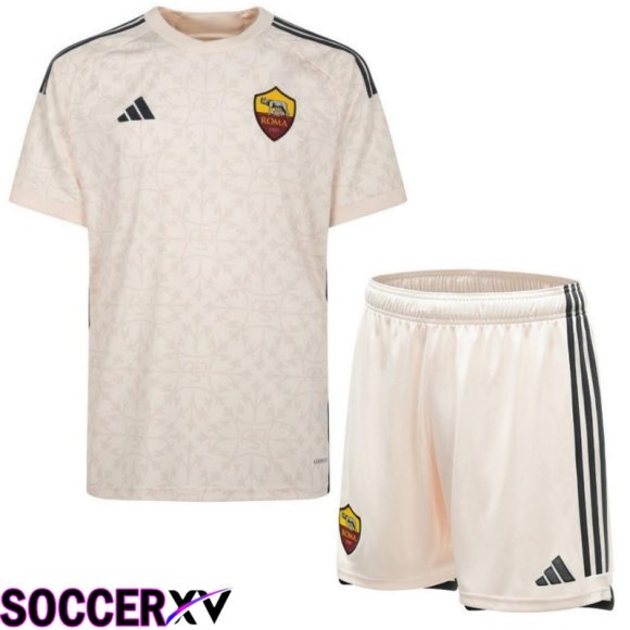 AS Roma Soccer Jersey Away + Shorts 2023/2024