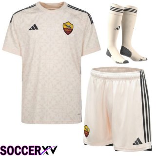 AS Roma Soccer Jersey Away (Shorts + Sock) 2023/2024