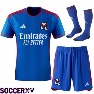 Lyon OL Soccer Jersey Away (Shorts + Sock) 2023/2024