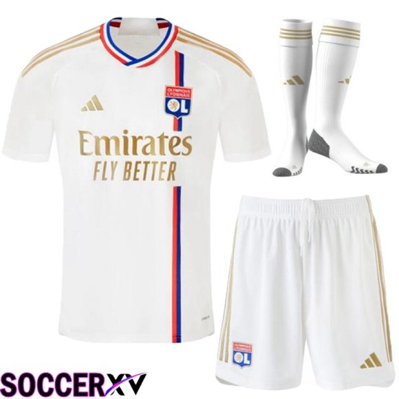 Lyon OL Soccer Jersey Home (Shorts + Sock) 2023/2024