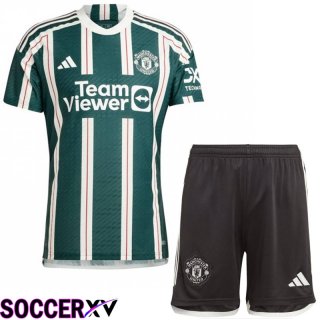 Manchester United Soccer Jersey Away + Shorts 2023/2024