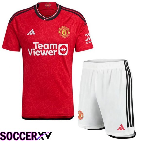 Manchester United Soccer Jersey Home + Shorts 2023/2024