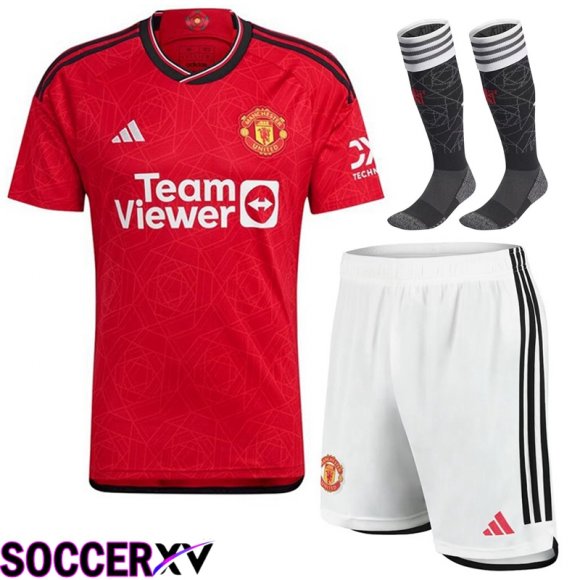 Manchester United Soccer Jersey Home (Shorts + Sock) 2023/2024