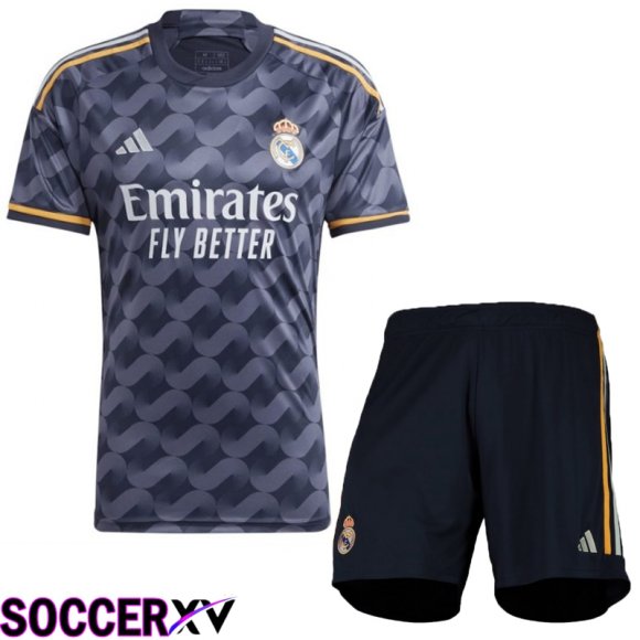 Real Madrid Soccer Jersey Away + Shorts 2023/2024