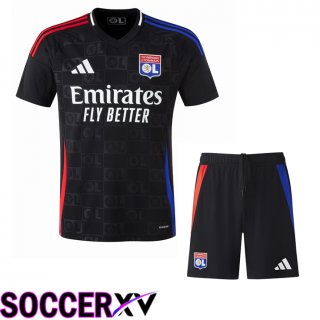 lyon OL Away kit Soccer Jersey + Shorts 2024/2025