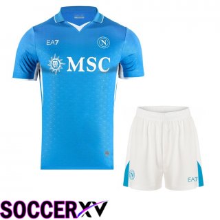 SSC Napoli Home kit Soccer Jersey + Shorts 2024/2025