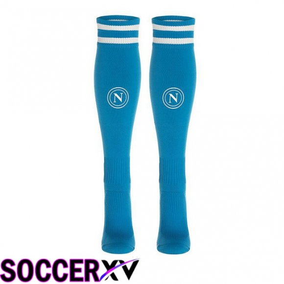 SSC Napoli Home Soccer Socks Blue 2024/2025