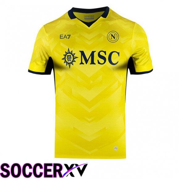 SSC Napoli Goalkeeper Soccer Jersey Yellow 2024/2025