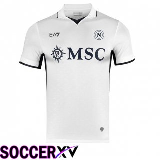 SSC Napoli Away Soccer Jersey White 2024/2025