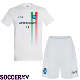 SSC Napoli Soccer Jersey Away + Shorts 2023/2024