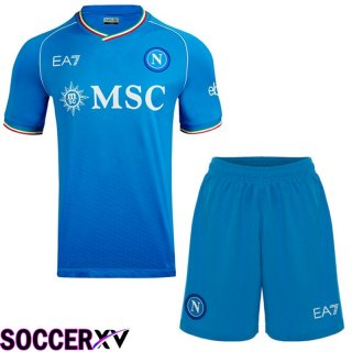 SSC Napoli Soccer Jersey Home + Shorts 2023/2024