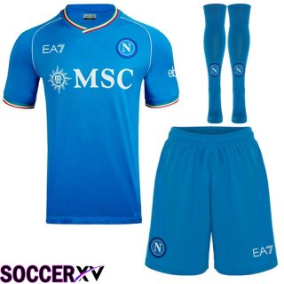 SSC Napoli Soccer Jersey Home (Shorts + Sock) 2023/2024