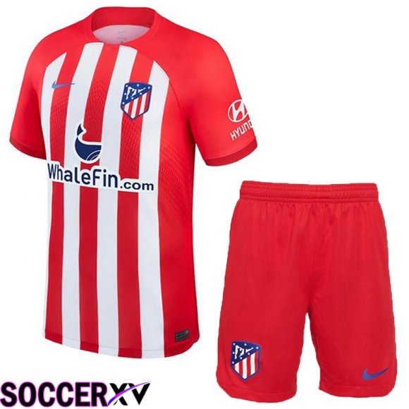 Atletico Madrid Soccer Jersey Home + Shorts 2023/2024