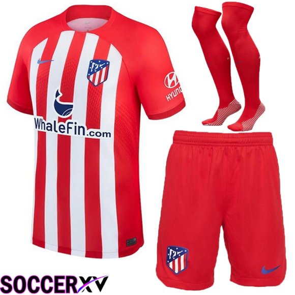 Atletico Madrid Soccer Jersey Home (Shorts + Sock) 2023/2024