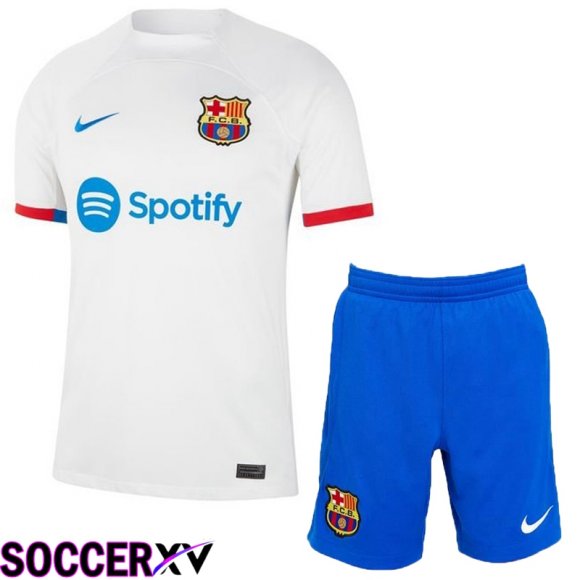 FC Barcelona Soccer Jersey Away + Shorts 2023/2024