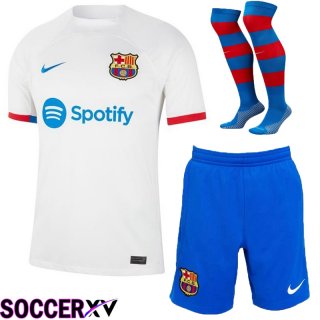 FC Barcelona Soccer Jersey Away (Shorts + Sock) 2023/2024