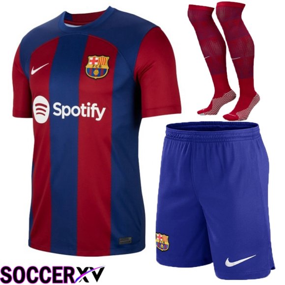 FC Barcelona Soccer Jersey Home (Shorts + Sock) 2023/2024