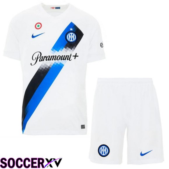 Inter Milan Soccer Jersey Away + Shorts 2023/2024