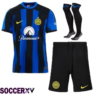 Inter Milan Soccer Jersey Home (Shorts + Sock) 2023/2024