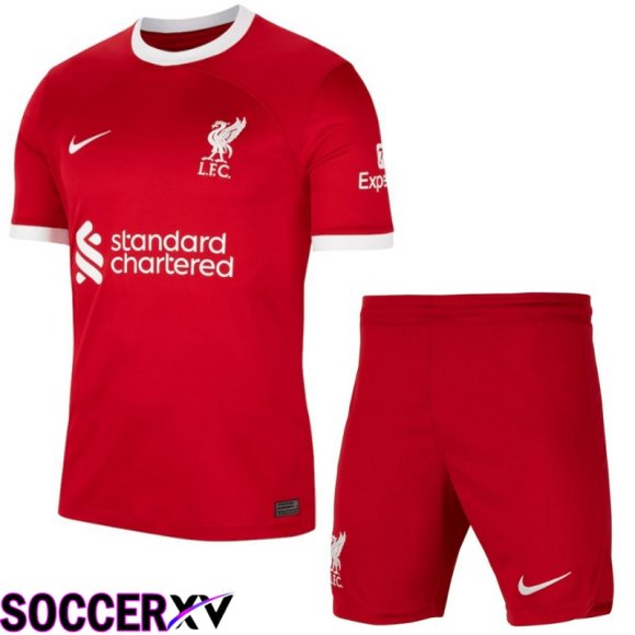 FC Liverpool Soccer Jersey Home + Shorts 2023/2024