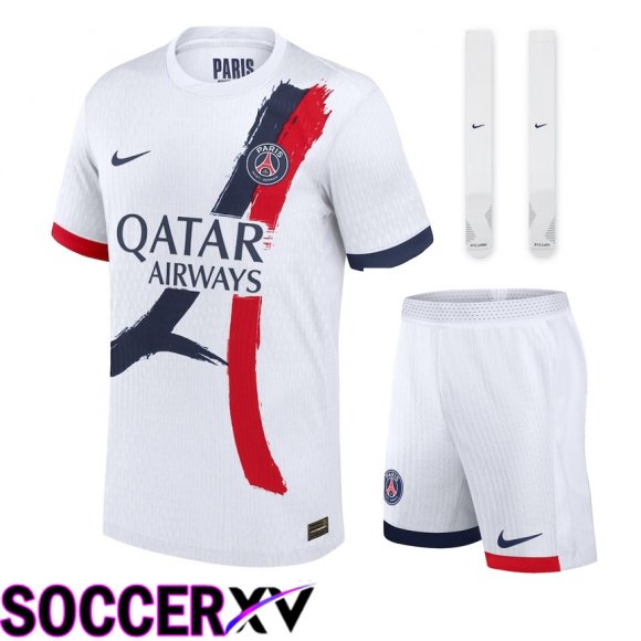 Paris PSG Away kit Soccer Jersey (Shorts + Socks) 2024/2025