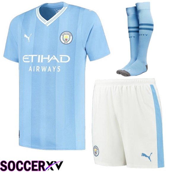 Manchester City Soccer Jersey Home (Shorts + Sock) 2023/2024