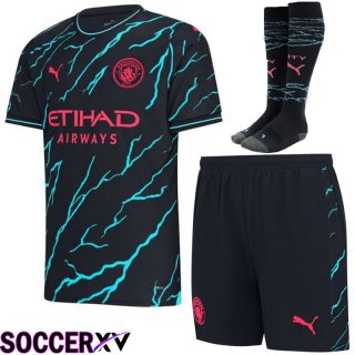 Manchester City Soccer Jersey Third (Shorts + Sock) 2023/2024