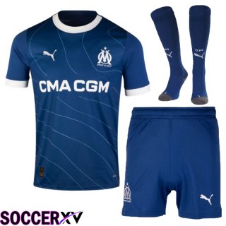 Marseille OM Soccer Jersey Away (Shorts + Sock) 2023/2024