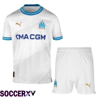 Marseille OM Soccer Jersey Home + Shorts 2023/2024