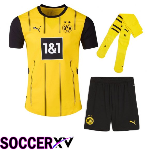 Dortmund BVB Home kit Soccer Jersey (Shorts + Socks) 2024/2025