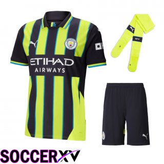 Manchester City Away kit Soccer Jersey (Shorts + Socks) 2024/2025