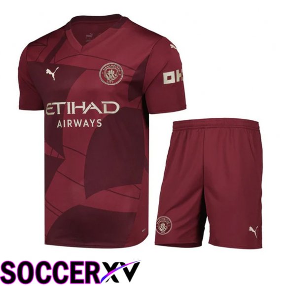 Manchester City Third kit Soccer Jersey + Shorts 2024/2025